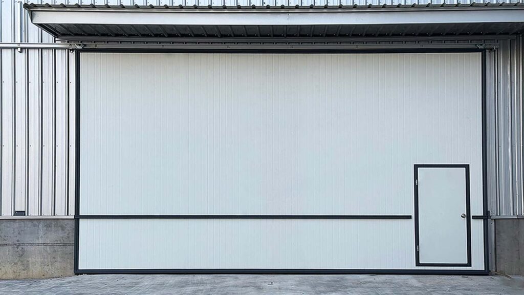 Single-sided industrial sliding door